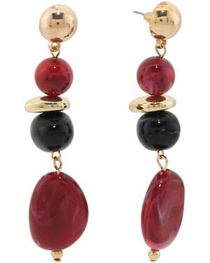 TJ Maxx Mercy Earrings, Acrylic - Red