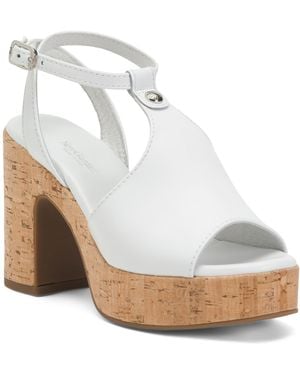 TJ Maxx Leather Heeled Sandals For - White