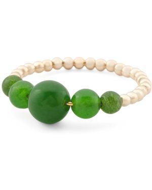TJ Maxx 14Kt Beaded Jade Ring - Green