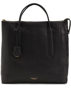 TJ Maxx Leather Baylis Road Large Zip Top Backpack, Leather - Black