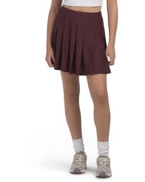 TJ Maxx Pull On Pleated Skort For Spandex/Polyester - Red