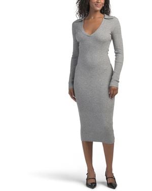 TJ Maxx Catherine Sweater Dress For Nylon/Polyester/Viscose - Gray