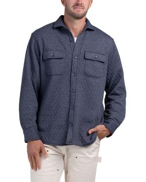 TJ Maxx Quilted Sweater Shirt Jacket For Cotton/Polyester - Blue