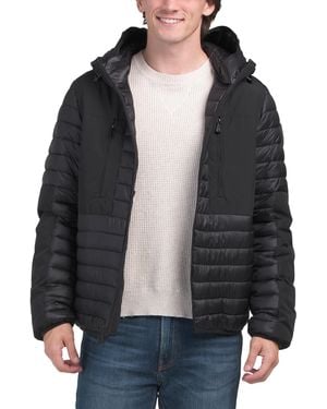 TJ Maxx Cliff Lightweight Packable Puffer Jacket For Nylon/Polyester - Black