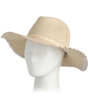 TJ Maxx Paper Straw Safari Hat For Suede - White
