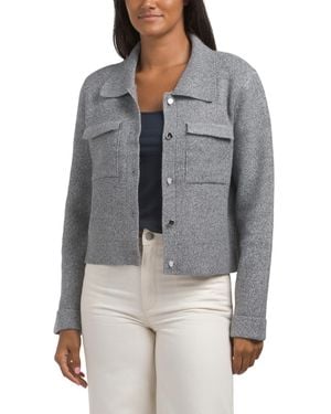TJ Maxx Sweater Jacket, Spandex/Polyester/Viscose - Gray