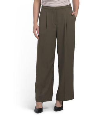 TJ Maxx Liquid Gab Wide Leg Pants For Spandex/Polyester - Green