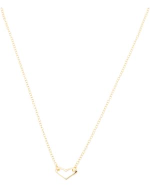 TJ Maxx 14Lkt Plated Sterling Heart Necklace - White