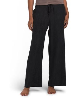 TJ Maxx Terra Foil Crinkle Pants For Nylon/Rayon - Black