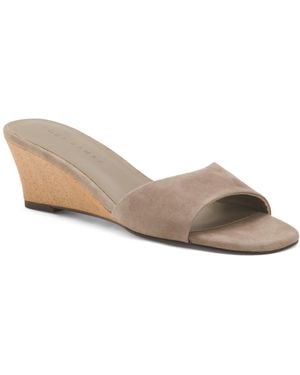 TJ Maxx Suede Jada Wedge Slides For - White