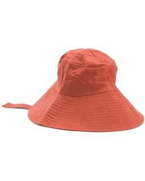 TJ Maxx Cut And Sew Bucket Hat With Ribbon Ties For Cotton/Polyester/Viscose - Red
