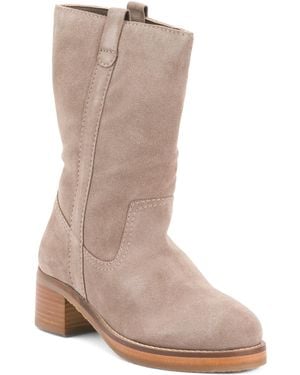 TJ Maxx Leather Crush It Boots For - Brown
