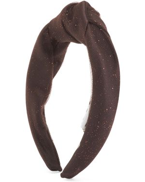 TJ Maxx Karyn Sparkle Knot Headband For Polyester - Brown