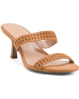 TJ Maxx Wide Suede Terra Dress Sandals For Leather/Suede - Pink