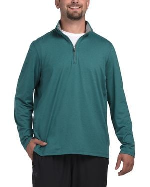 TJ Maxx Performance Quarter Zip Top For Spandex/Polyester - Green