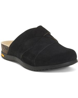 TJ Maxx Leather Daniella Comfort Clogs For - Black