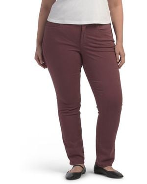 TJ Maxx Plus Marilyn Straight Leg Jeans For Cotton/Polyester - Purple