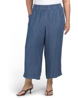 TJ Maxx Plus Tencel Pull On Pants For - Blue