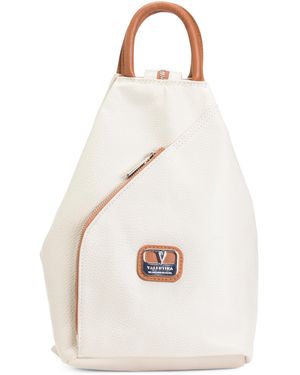 TJ Maxx Leather Sling Backpack - White