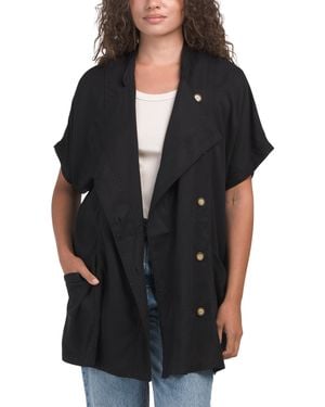 TJ Maxx Vest Coat, Spandex/Rayon - Black