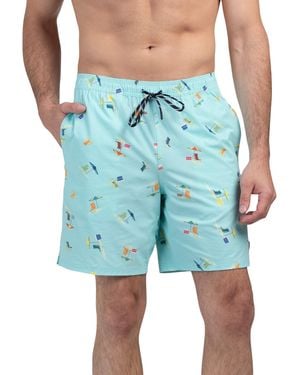 TJ Maxx Hydro Lined Volley Swim Shorts For Spandex/Polyester - Blue
