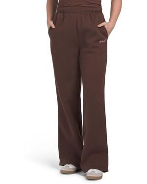 TJ Maxx Wide Leg Sweatpants, Cotton/Polyester - Brown