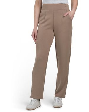 TJ Maxx Sandwash Softlite Boss Straight Leg Pants, Spandex/Modal/Polyester - Natural