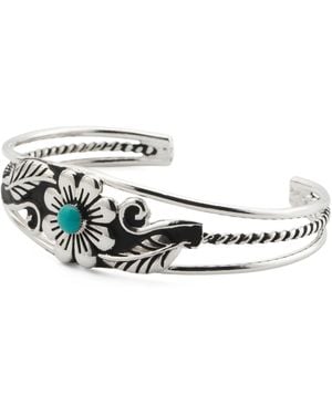 TJ Maxx Sterling Plated Flower Bracelet - Metallic