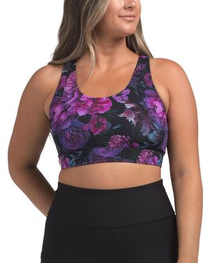 TJ Maxx Duo Knit Bra Top For Spandex/Polyester - Purple