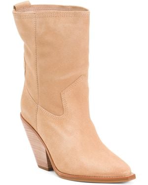 TJ Maxx Suede Dante Western Booties For - Natural