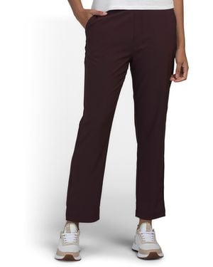 TJ Maxx Pull On Tapered Side Pocket Pants For Spandex/Polyester - Purple