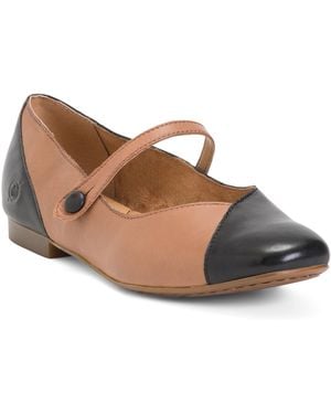 TJ Maxx Leather Pandora Flats For - Brown