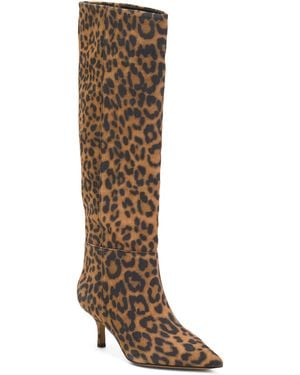 TJ Maxx Suede Tansie Kitten Heel Tall Boots For - Brown