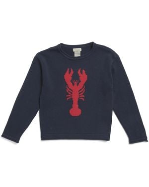 TJ Maxx Toddler Lobster Crew Neck Sweater, Cotton - Blue