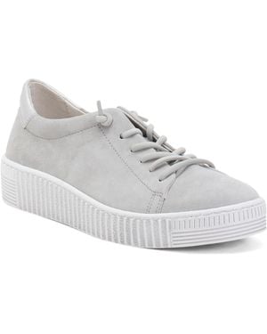 TJ Maxx Suede Ribbed Sneakers For - White