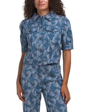 TJ Maxx Angelica Jacket For Cotton/Polyester - Blue