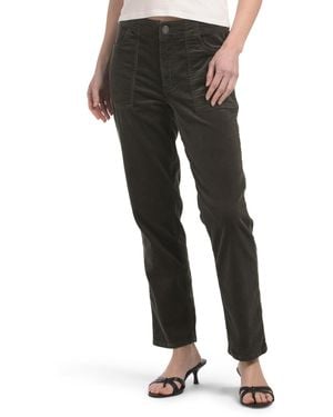 TJ Maxx Reese Corduroy Pants With Pork Chop Pockets For Spandex/Cotton - Black