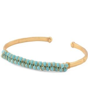 TJ Maxx 18Kt Plated Wrapped Cuff Bracelet - Multicolor