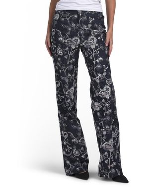 TJ Maxx Garden Embroidered Denim Nolita Pants For Cotton/Polyester - Blue