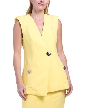 TJ Maxx Merci Vest, Spandex/Polyester/Rayon - Yellow