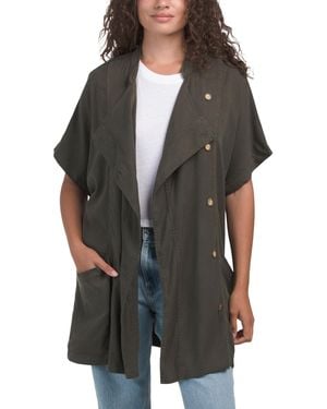 TJ Maxx Vest Coat, Spandex/Rayon - Black
