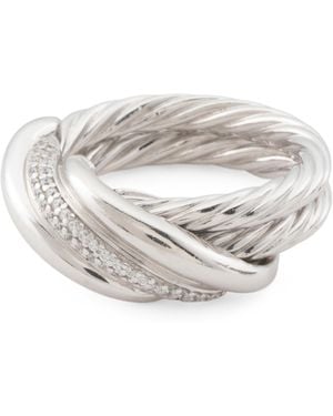 TJ Maxx Sterling Twisted Ring - White