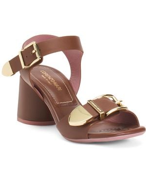 TJ Maxx Leather Wrapped Heeled Sandals For Leather - Brown