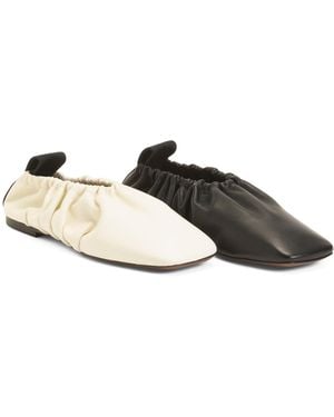 TJ Maxx Leather Phina Words Ballet Flats For - Multicolor