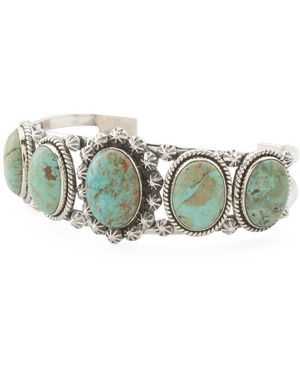 TJ Maxx Sterling Natural Open Cuff Bracelet - Green