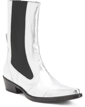 TJ Maxx Leather Otis Ankle Boots For - White