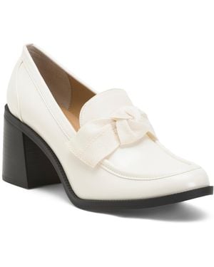 TJ Maxx Kind Bow Heeled Loafer Heels For - White