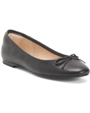 TJ Maxx Leather Sadie Ballet Flats For Leather - Gray
