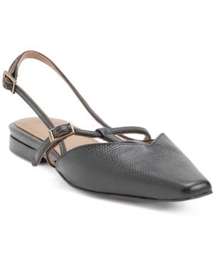 TJ Maxx Leather Josefin Slingback Flats For - Gray