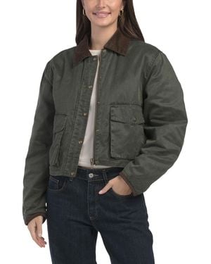 TJ Maxx Barn Bomber Jacket For Spandex/Cotton/Polyester - Gray
